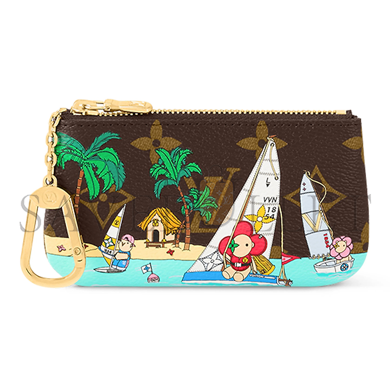 LOUIS VUITTON KEY POUCH COATED CANVAS M82615 (12*7cm) 